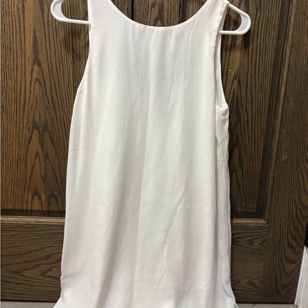 Mi Ami Cream Satin Fabric (high front low back - bow in back)